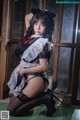 Coser @ 抱走 莫 子 aa - 黑丝 猫咪 小 女仆 (44 photos) P3 No.669453